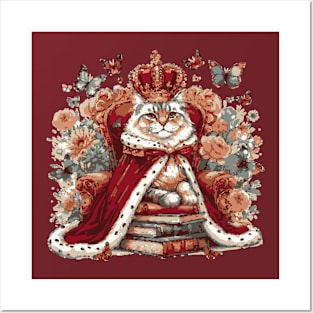 Purr-fect Nobility: Majestic Cats in Royal Regalia Posters and Art